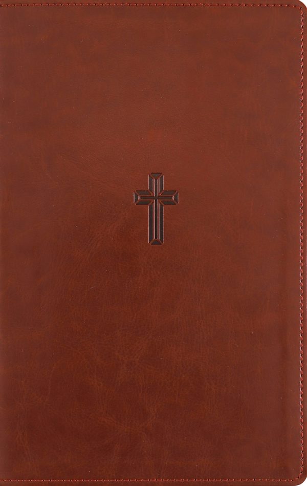 Cover image for Nasb, Personal Size Reference Bible, Large Print, Paragraph Style, Leathersoft, Brown, Red Letter, Thumb Indexed, 1995 Text, Comfort Print, isbn: 9780310469131