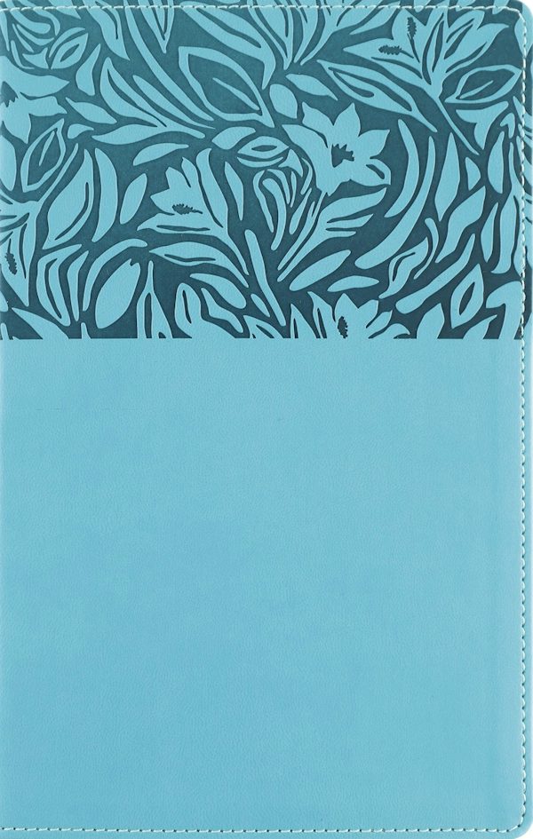 Cover image for Nasb, Personal Size Reference Bible, Large Print, Paragraph Style, Leathersoft, Teal, Red Letter, Thumb Indexed, 1995 Text, Comfort Print, isbn: 9780310469155