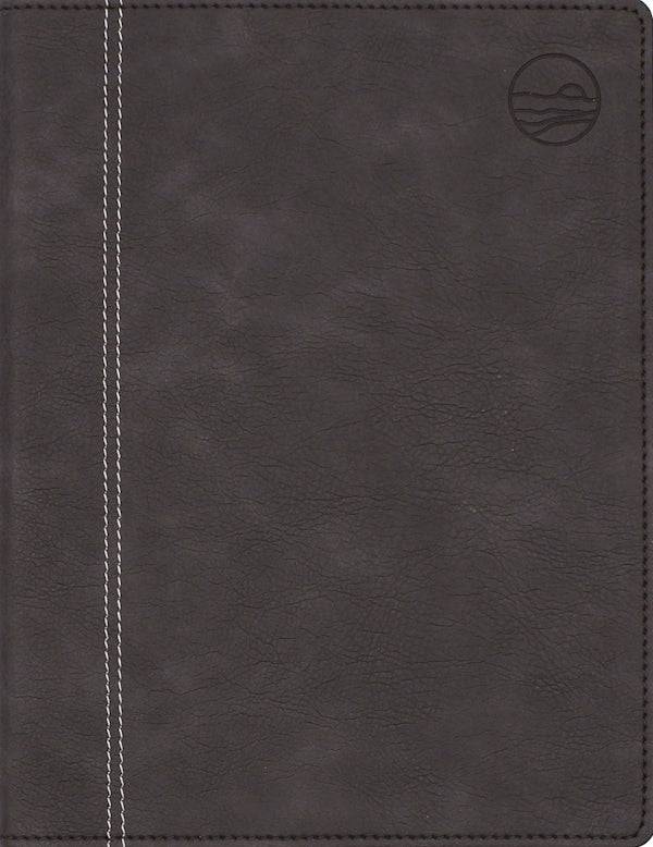 Cover image for Rooted: The NIV Bible for Men, Leathersoft, Gray, Thumb Indexed, Comfort Print, isbn: 9780310469780