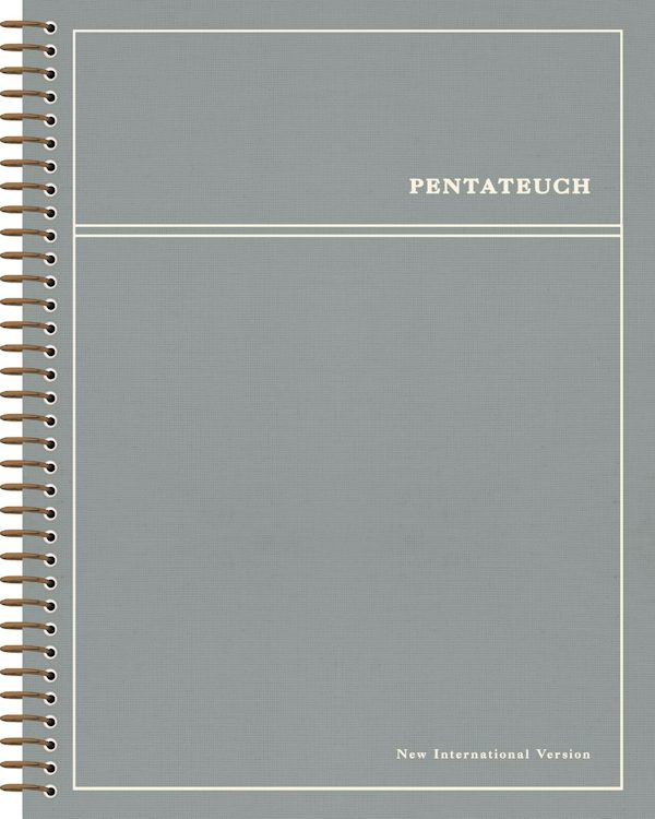 Cover image for Niv, Journal the Word Bible, Pentateuch, Spiral-Bound Edition, Single-Column, Cloth Hardcover Spiral, Blue, Comfort Print, isbn: 9780310470038