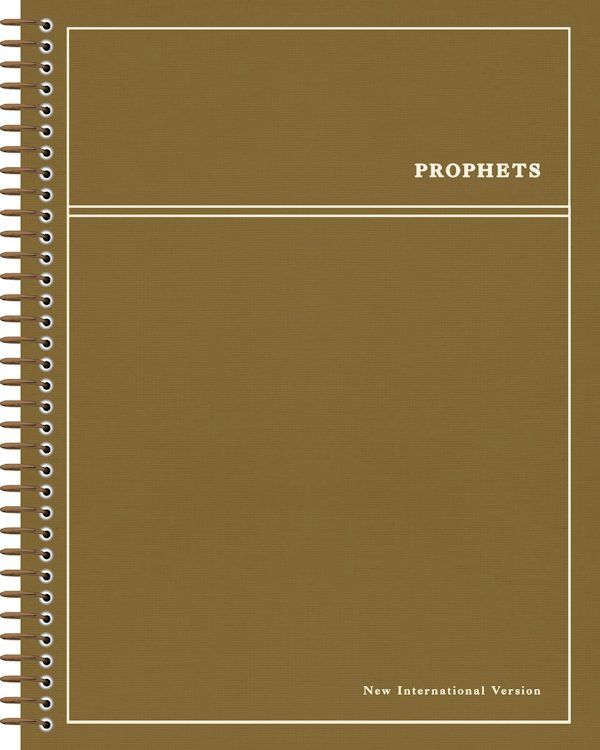Cover image for Niv, Journal the Word Bible, Prophets, Spiral-Bound Edition, Single-Column, Cloth Hardcover Spiral, Brown, Comfort Print, isbn: 9780310470069