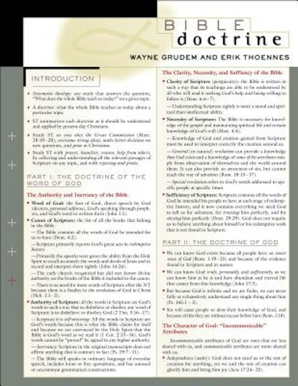 Cover image for Bible Doctrine Laminated Sheet, isbn: 9780310521532
