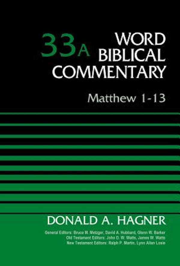 Cover image for Matthew 1-13, Volume 33a, isbn: 9780310521983