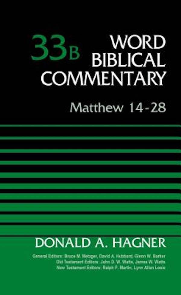 Cover image for Matthew 14-28, Volume 33b, isbn: 9780310522119