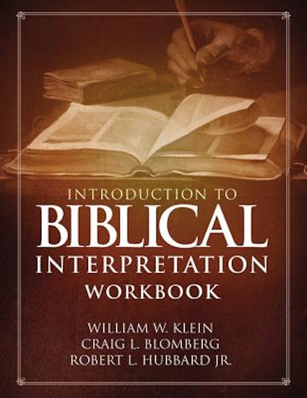 Cover image for Introduction to Biblical Interpretation Workbook, isbn: 9780310536680