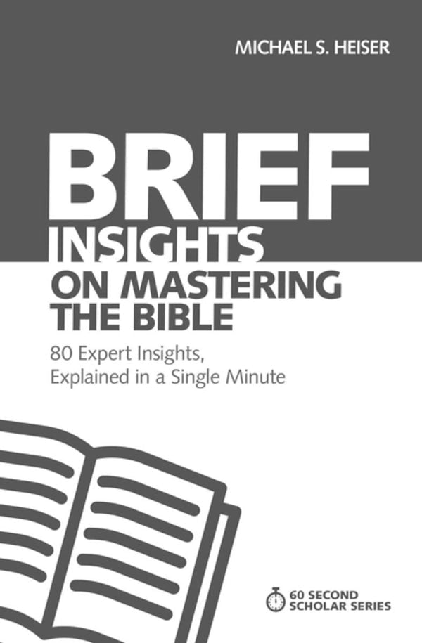 Cover image for Brief Insights on Mastering the Bible, isbn: 9780310566601