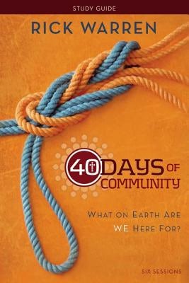 Cover image for 40 Days of Community Bible Study Guide, isbn: 9780310689119