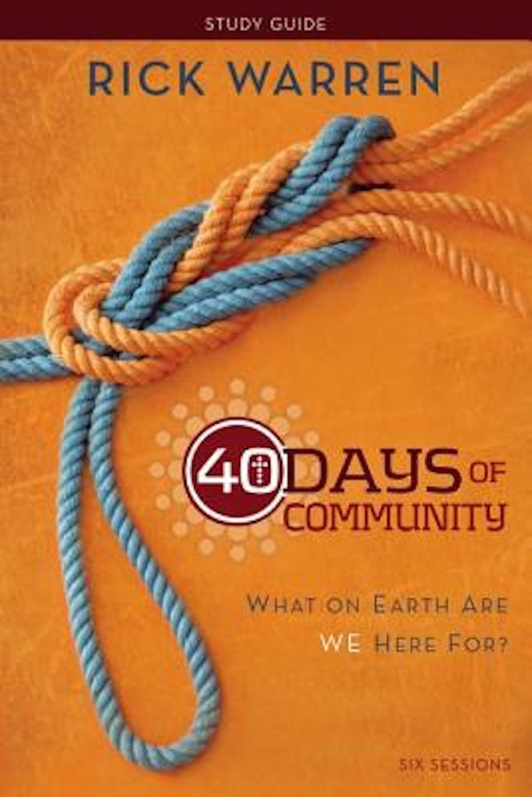 Cover image for 40 Days of Community Bible Study Guide, isbn: 9780310689119