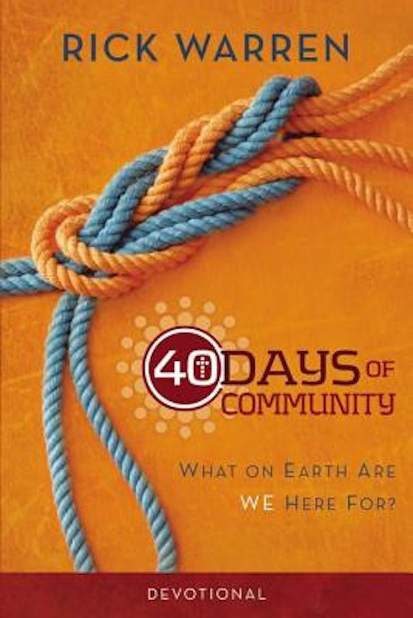 Cover image for The 40 Days of Community Devotional, isbn: 9780310689133