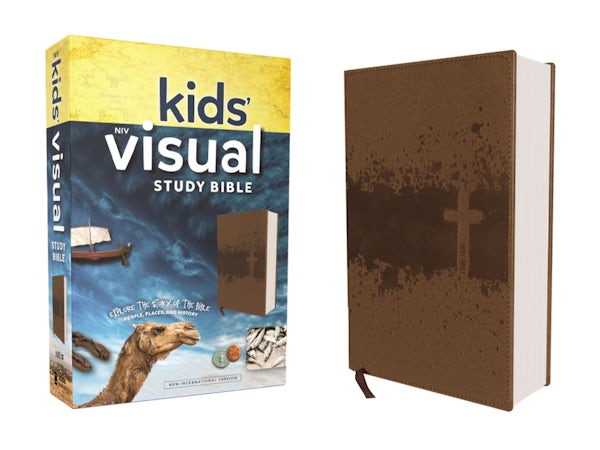 Cover image for Niv, Kids' Visual Study Bible, Leathersoft, Bronze, Full Color Interior, isbn: 9780310758464