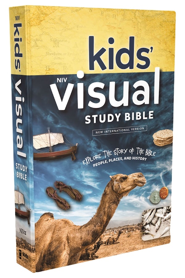 Cover image for Niv, Kids' Visual Study Bible, Hardcover, Blue, Full Color Interior, isbn: 9780310758600