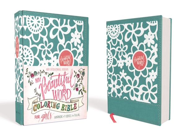 Cover image for Niv, Beautiful Word Coloring Bible for Girls, Leathersoft Over Board, Teal, isbn: 9780310763543