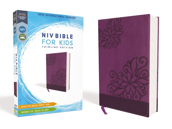 Cover image for Niv, Bible for Kids, Leathersoft, Purple, Red Letter, Comfort Print, isbn: 9780310764182
