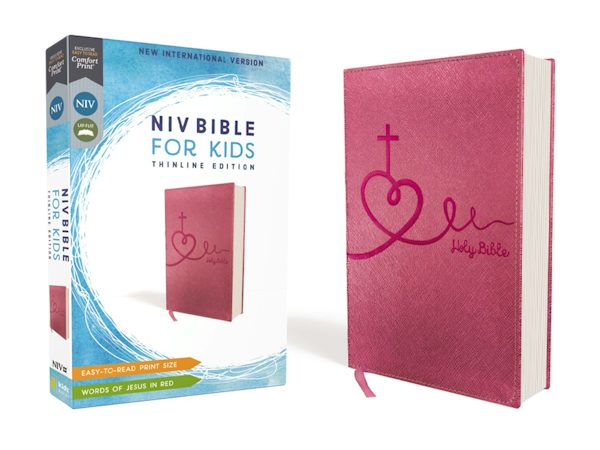 Cover image for Niv, Bible for Kids, Leathersoft, Pink, Red Letter, Comfort Print, isbn: 9780310764229
