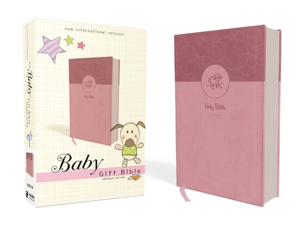 Cover image for Niv, Baby Gift Bible, Holy Bible, Leathersoft, Pink, Red Letter, Comfort Print, isbn: 9780310764236