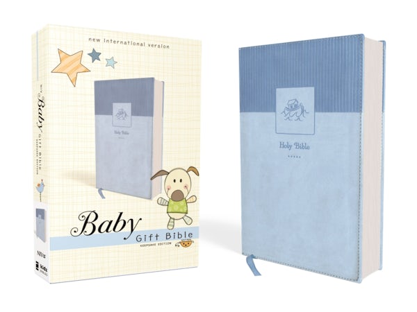 Cover image for Niv, Baby Gift Bible, Holy Bible, Leathersoft, Blue, Red Letter, Comfort Print, isbn: 9780310764267