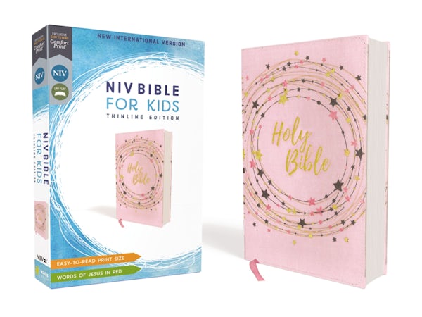Cover image for Niv, Bible for Kids, Flexcover, Pink/Gold, Red Letter, Comfort Print, isbn: 9780310764298