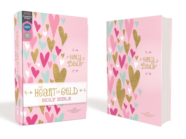 Cover image for Niv, Heart of Gold Holy Bible, Hardcover, Red Letter Edition, Comfort Print, isbn: 9780310768524