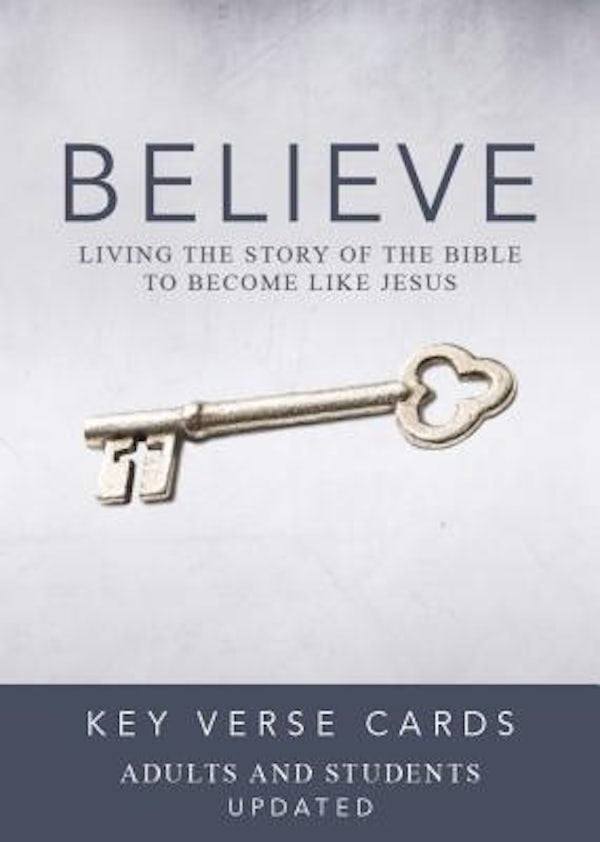 Cover image for Believe Key Verse Cards: Adult/Student, isbn: 9780310886440