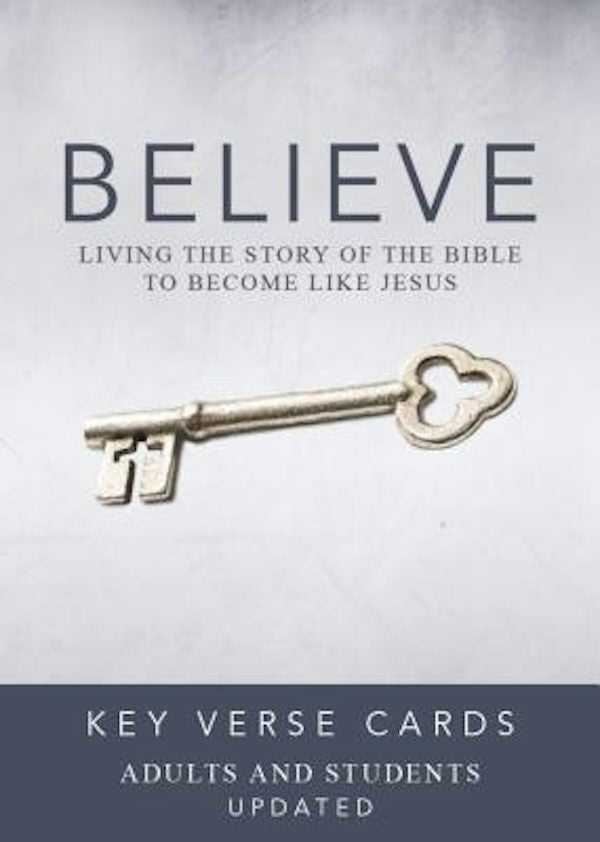 Cover image for Believe Key Verse Cards: Adult/Student, isbn: 9780310886440