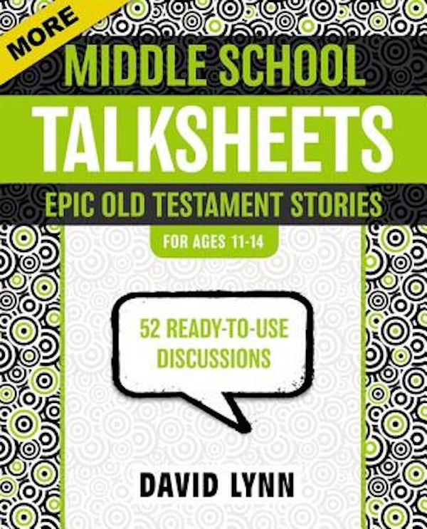 Cover image for More Middle School Talksheets, Epic Old Testament Stories, isbn: 9780310889328