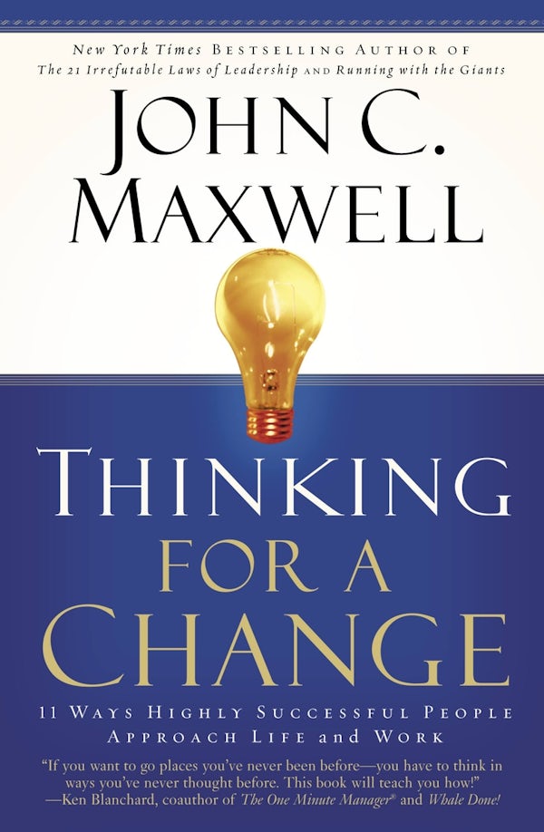 Cover image for Thinking for a Change, isbn: 9780446692885