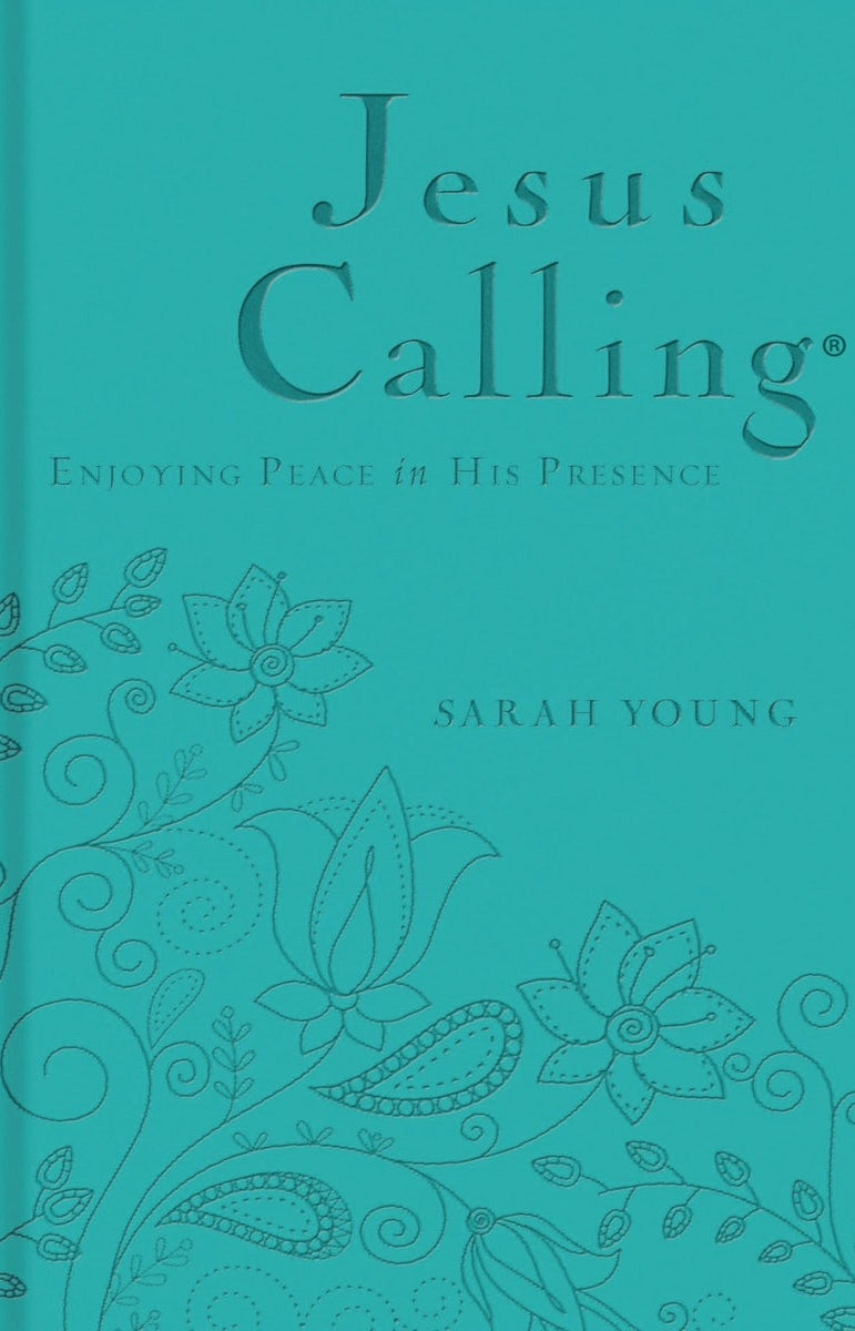 Cover image for Jesus Calling, Teal Leathersoft, with Scripture References, isbn: 9780529100771