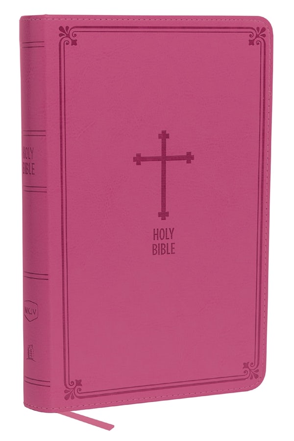 Cover image for NKJV, Deluxe Gift Bible, Imitation Leather, Pink, Red Letter Edition, isbn: 9780718075279