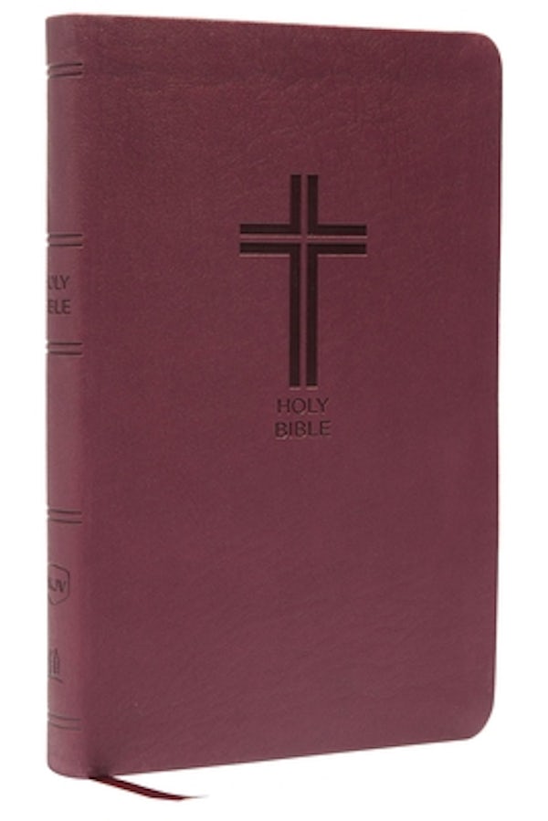 Cover image for NKJV, Value Thinline Bible, Standard Print, Imitation Leather, Burgundy, Red Letter Edition, isbn: 9780718075446