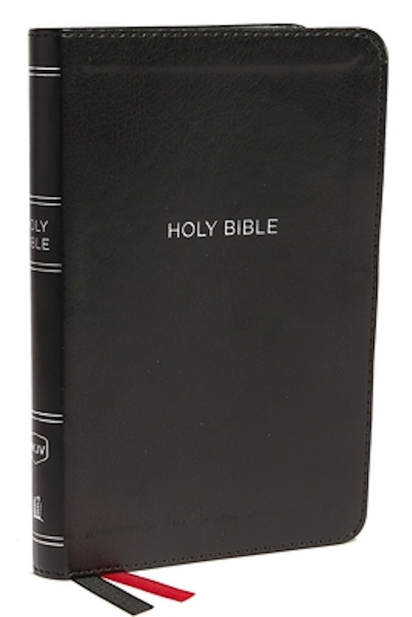 Cover image for NKJV, Thinline Bible, Compact, Imitation Leather, Black, Red Letter Edition, isbn: 9780718075545