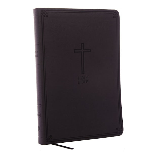 Cover image for NKJV, Value Thinline Bible, Large Print, Imitation Leather, Black, Red Letter Edition, isbn: 9780718075583