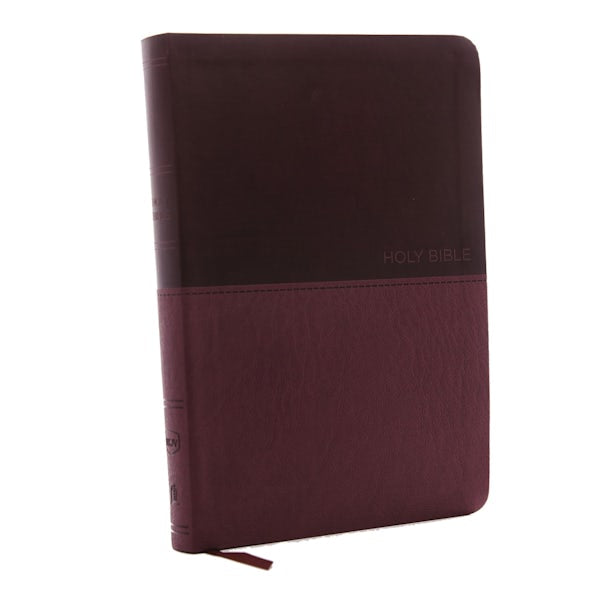 Cover image for NKJV, Value Thinline Bible, Large Print, Imitation Leather, Burgundy, Red Letter Edition, isbn: 9780718075606