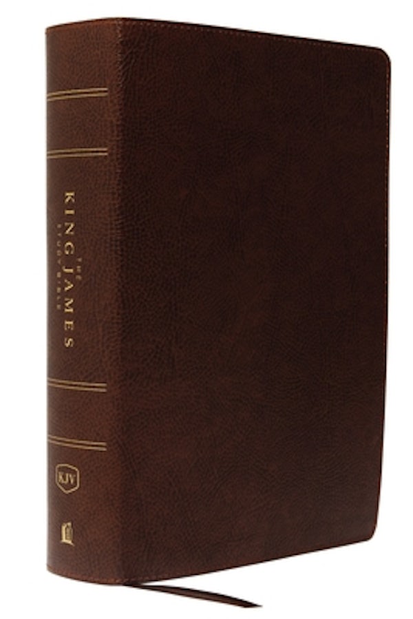 Cover image for The King James Study Bible, Bonded Leather, Brown, Full-Color Edition, isbn: 9780718079758