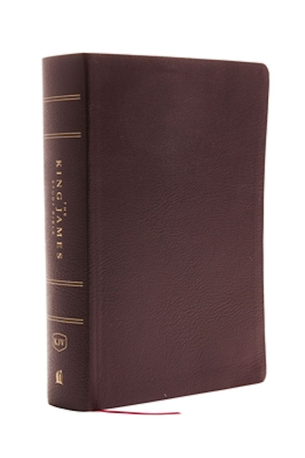 Cover image for The King James Study Bible, Bonded Leather, Burgundy, Full-Color Edition, isbn: 9780718079796