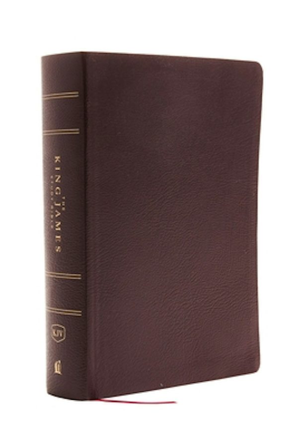 Cover image for The King James Study Bible, Bonded Leather, Burgundy, Full-Color Edition, isbn: 9780718079796
