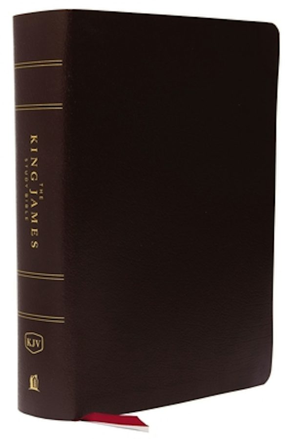 Cover image for The King James Study Bible, Bonded Leather, Burgundy, Indexed, Full-Color Edition, isbn: 9780718079802