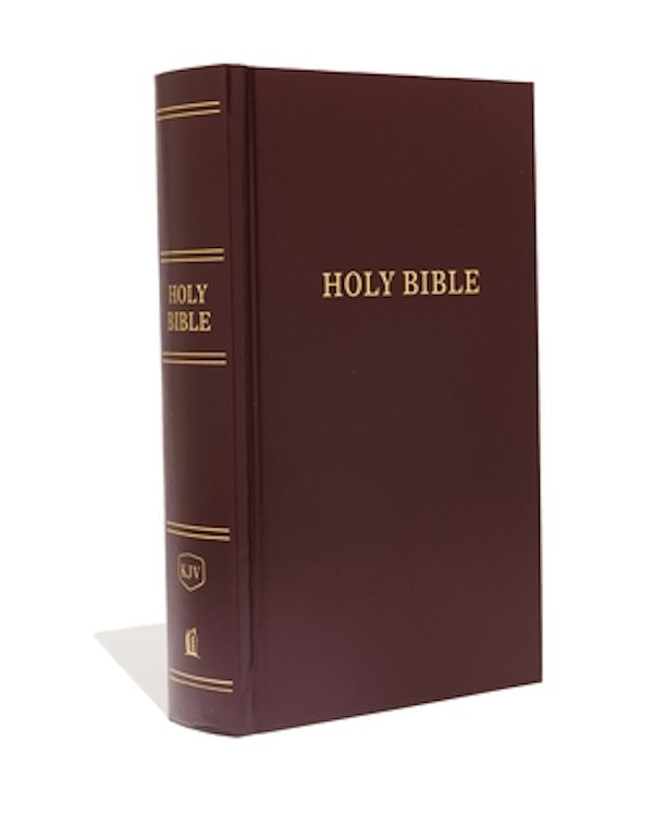 Cover image for KJV, Pew Bible, Large Print, Hardcover, Burgundy, Red Letter Edition, isbn: 9780718095444