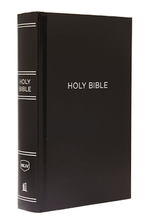 Cover image for NKJV, Pew Bible, Large Print, Hardcover, Black, Red Letter Edition, isbn: 9780718095628