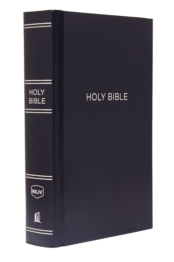 Cover image for NKJV, Pew Bible, Large Print, Hardcover, Blue, Red Letter Edition, isbn: 9780718095642