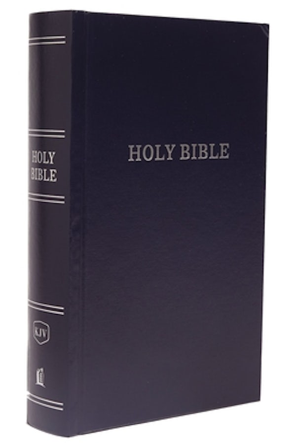 Cover image for KJV, Pew Bible, Hardcover, Blue, Red Letter Edition, isbn: 9780718097585