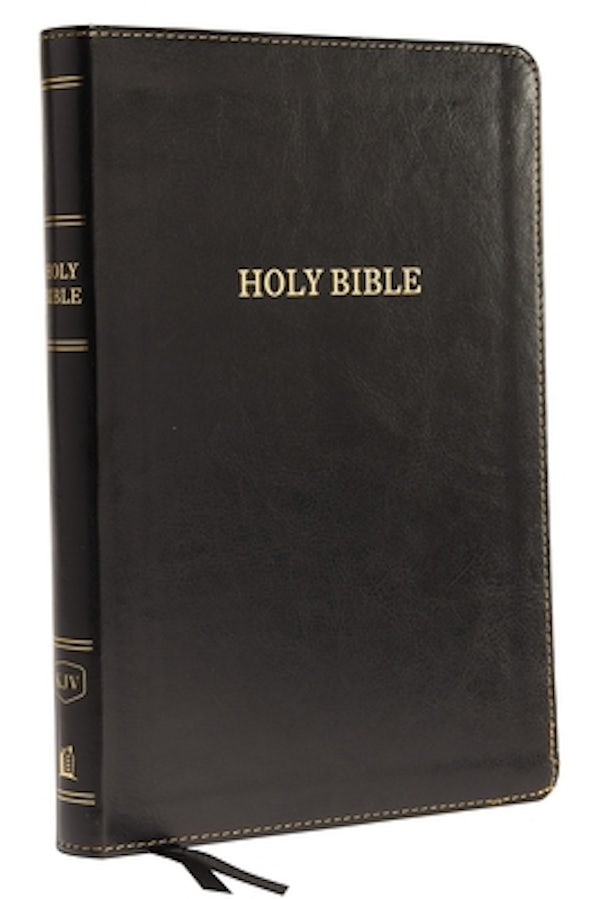 Cover image for KJV, Thinline Bible, Large Print, Imitation Leather, Black, Red Letter Edition, isbn: 9780718098070