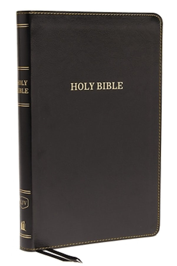 Cover image for KJV, Thinline Bible, Standard Print, Imitation Leather, Black, Red Letter Edition, isbn: 9780718098230