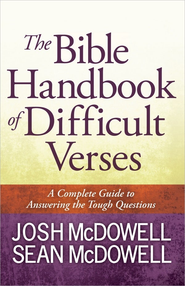 Cover image for The Bible Handbook of Difficult Verses, isbn: 9780736949446