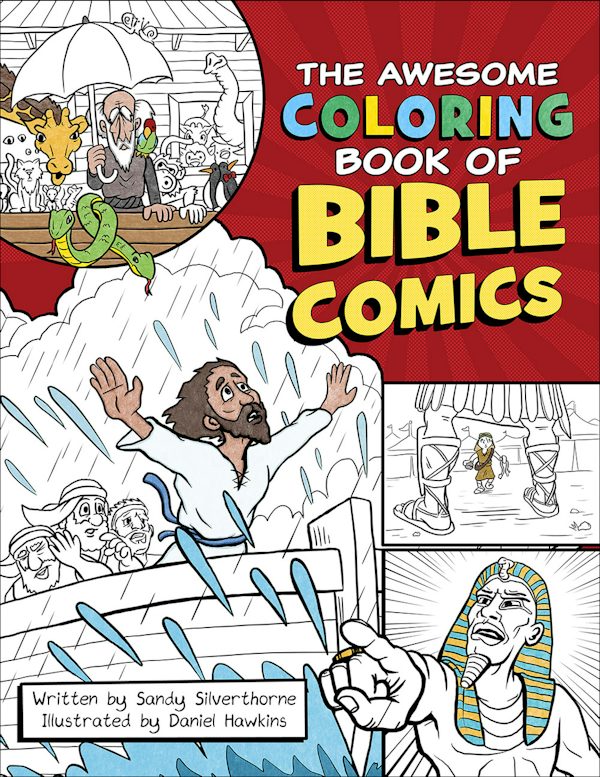 Cover image for The Awesome Coloring Book of Bible Comics, isbn: 9780736971034