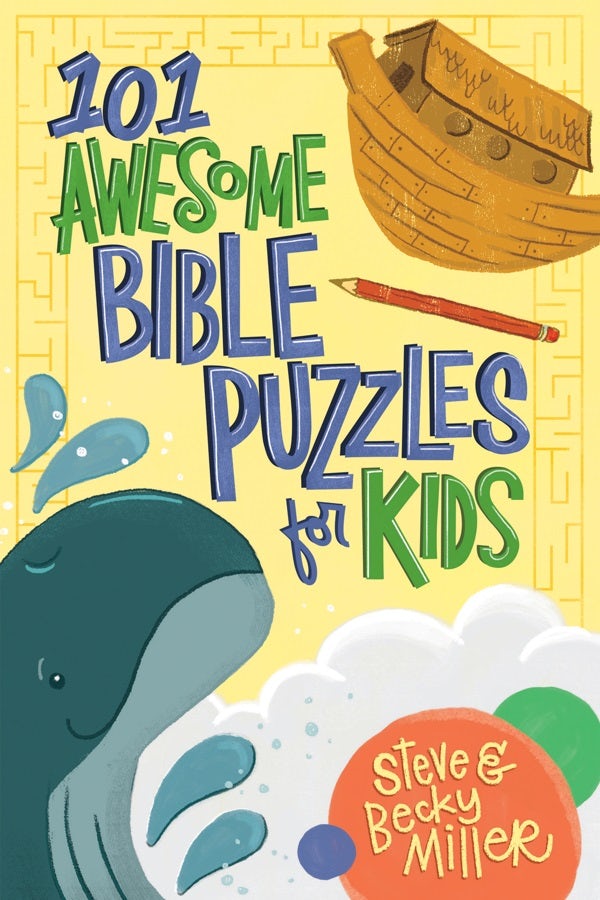 Cover image for 101 Awesome Bible Puzzles for Kids, isbn: 9780736990509