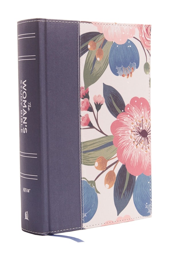 Cover image for NIV, the Woman's Study Bible, Cloth Over Board, Blue Floral, Full-Color, isbn: 9780785215158