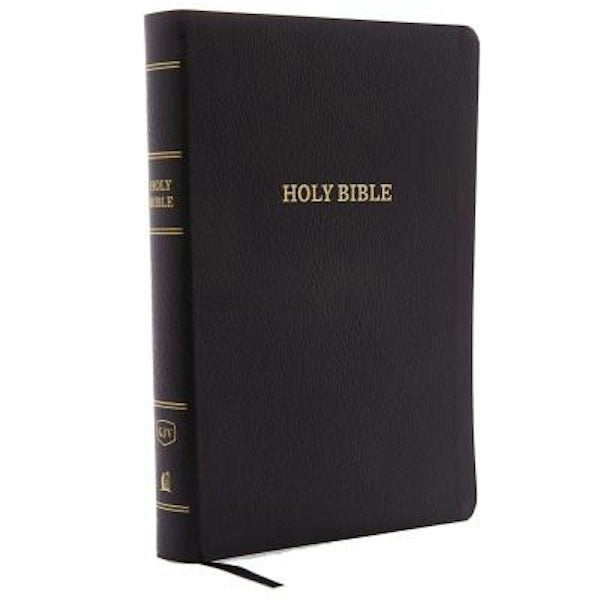 Cover image for KJV, Reference Bible, Giant Print, Bonded Leather, Black, Red Letter Edition, isbn: 9780785215356