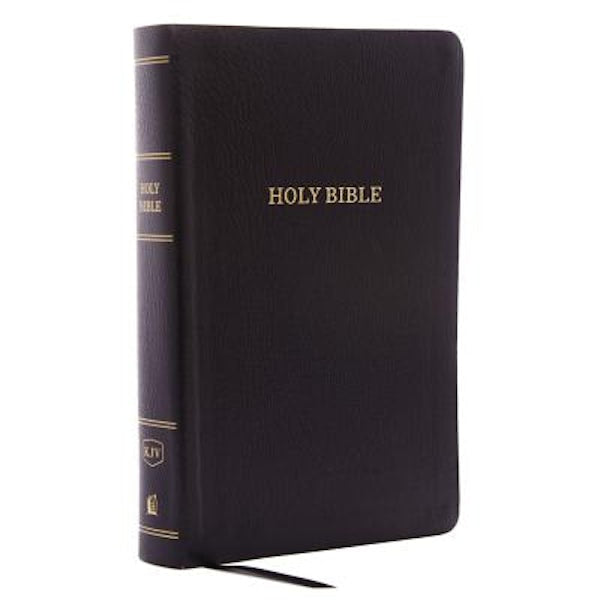 Cover image for KJV, Reference Bible, Personal Size Giant Print, Bonded Leather, Black, Indexed, Red Letter Edition, isbn: 9780785215547