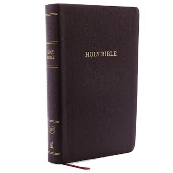 Cover image for KJV, Reference Bible, Personal Size Giant Print, Bonded Leather, Burgundy, Indexed, Red Letter Edition, isbn: 9780785215554