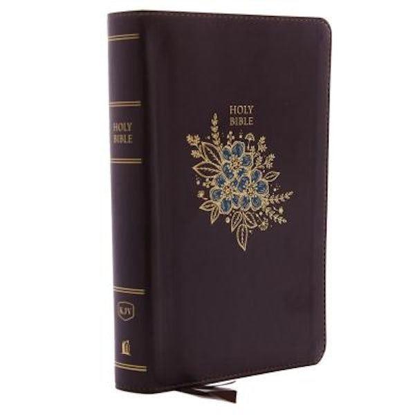Cover image for KJV, Deluxe Reference Bible, Personal Size Giant Print, Imitation Leather, Burgundy, Indexed, Red Letter Edition, isbn: 9780785215592